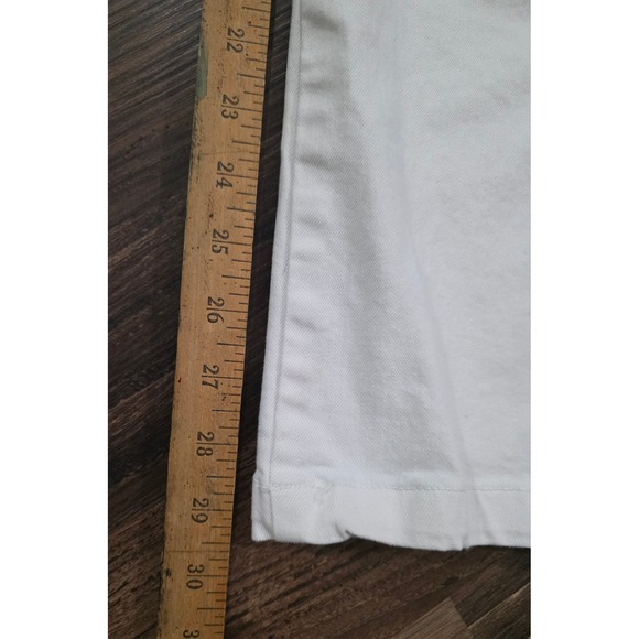 Forever 21 Women's white Wide Leg Carpenter Pants Size 27 clean girl utitlity - Picture 6 of 6